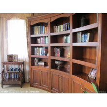 Mobilier de maison neuve Bibliothèque à bois bon marché avec tiroirs